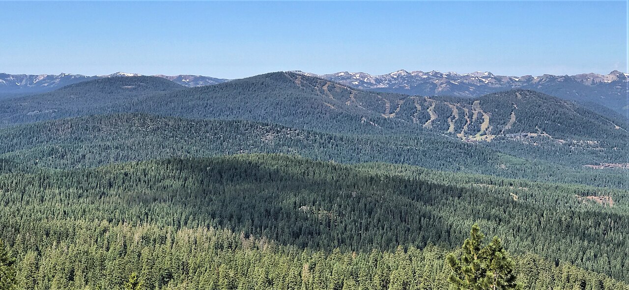 Northstar — summer view of the ski runs on Mount Pluto. Photo: Jonathan Cook-Fisher. Archive image; resized.
