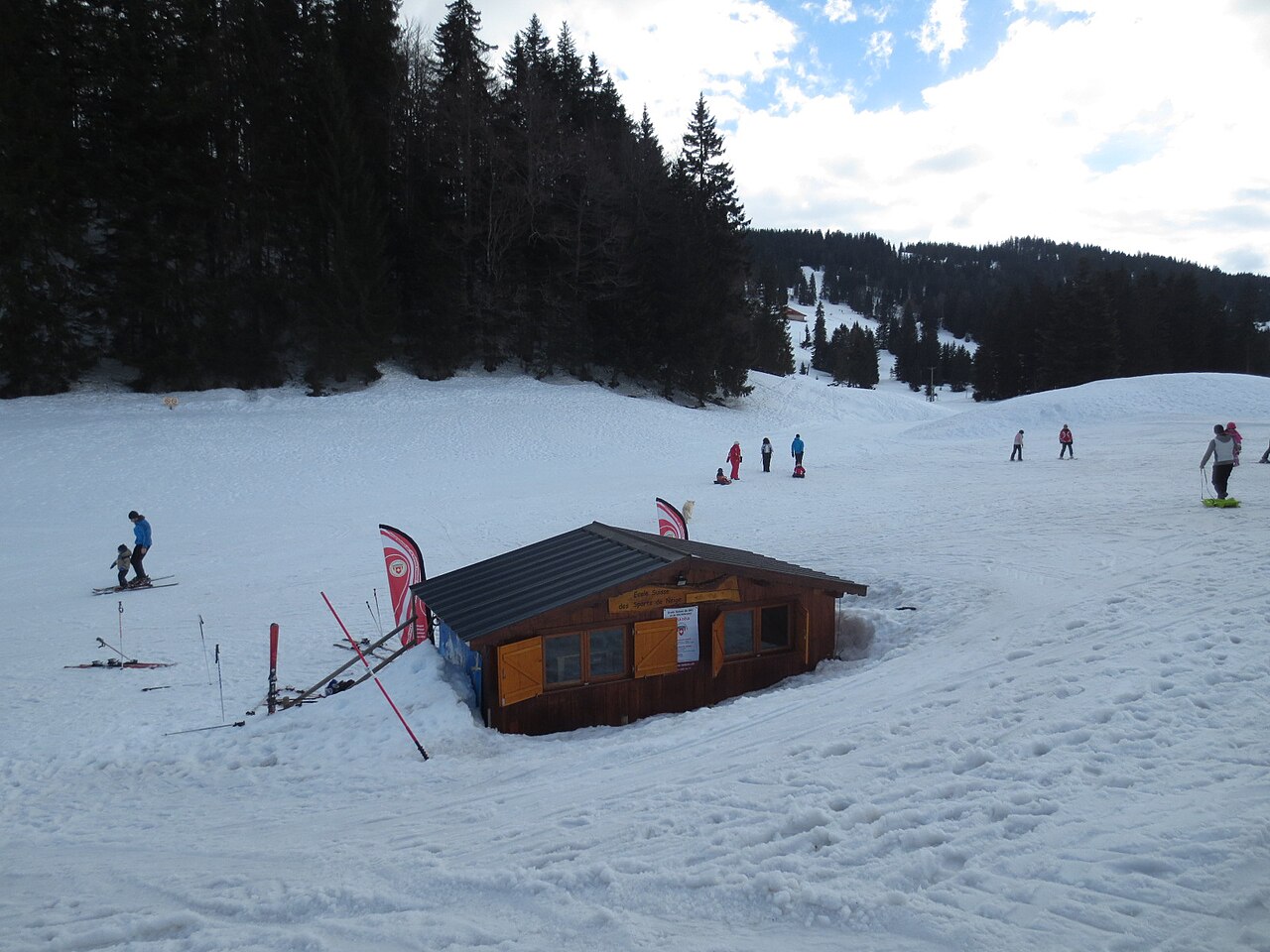 Saint-Cergue — beginner slopes at La Dôle. Photo: Arnaud 25. Archive image; resized.