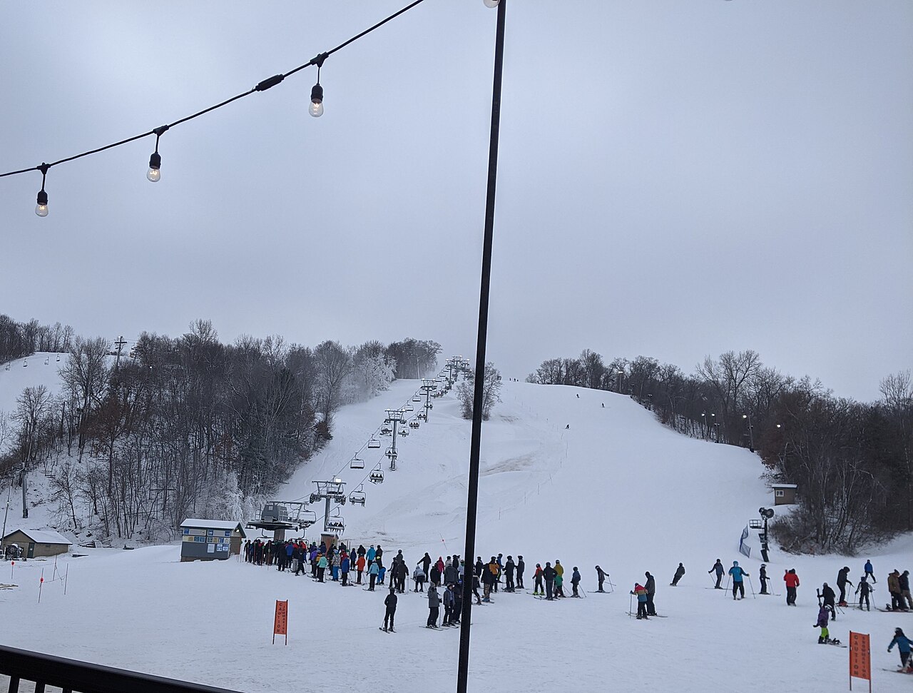 Welch Village — snowy slopes. Photo: Darth Stabro. Archive image; resized.