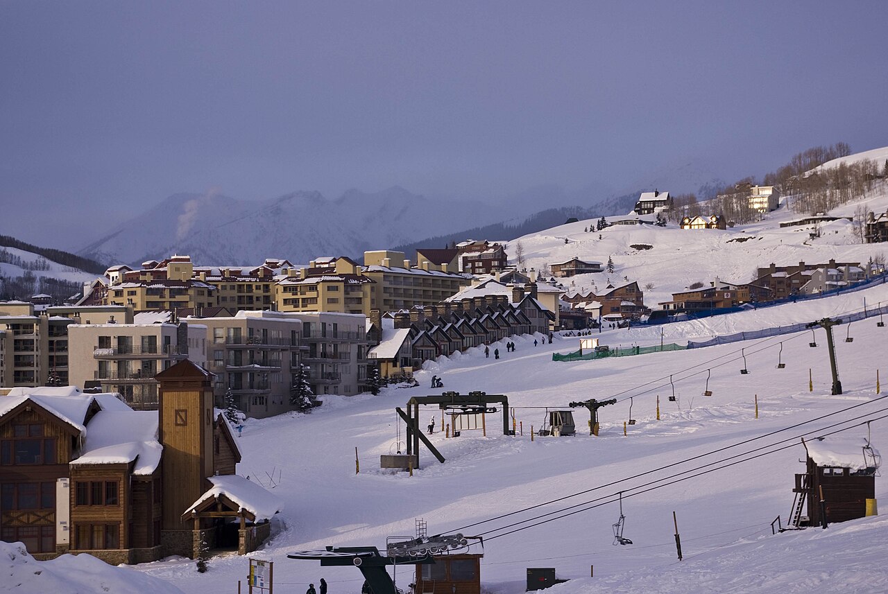 Crested Butte — snowy ski area. Photo: Corey Leopold. Archive image; resized.
