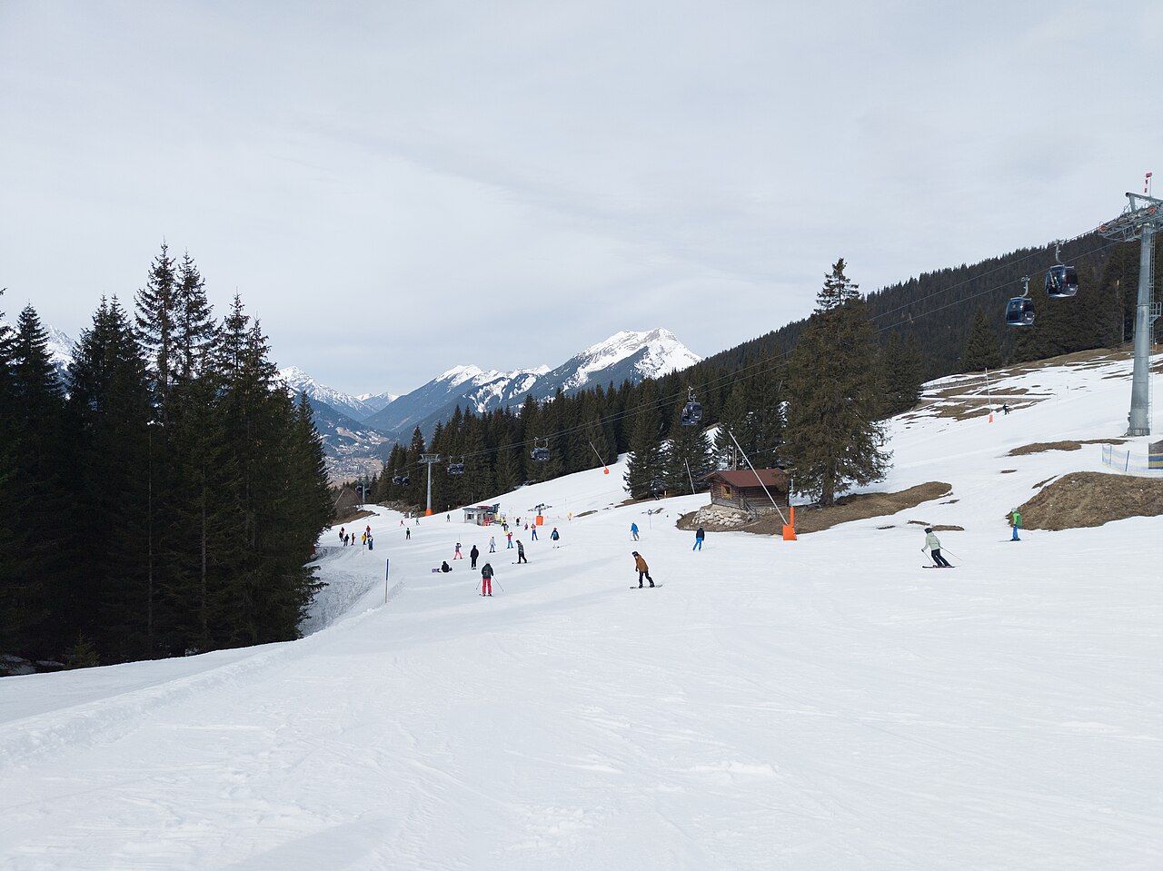 Ehrwalder Alm — ski slopes. Photo: Matti Blume. Archive image; resized.