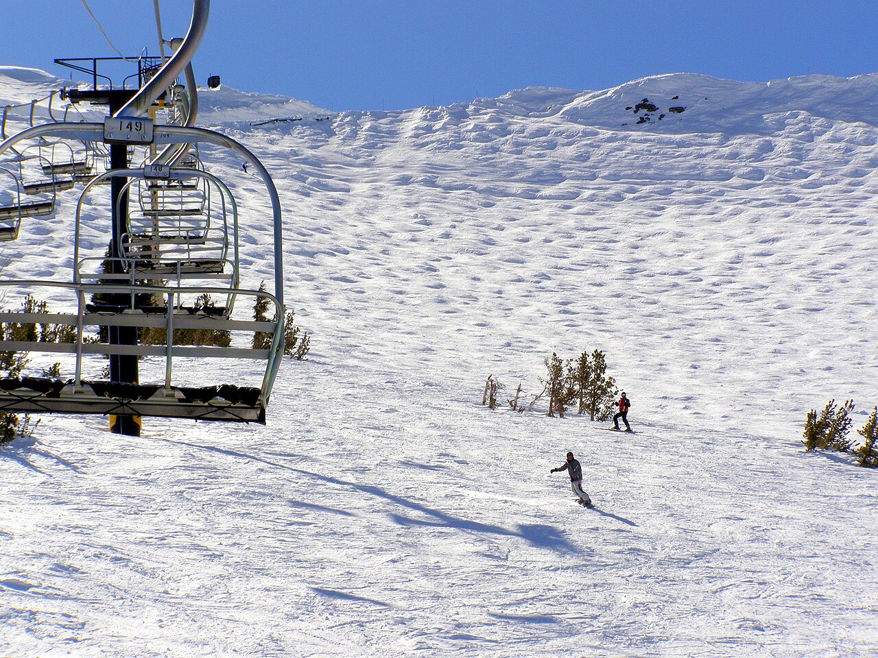Kirkwood — chairlift and snowy slopes. Photo: glenngould. Archive image; resized.