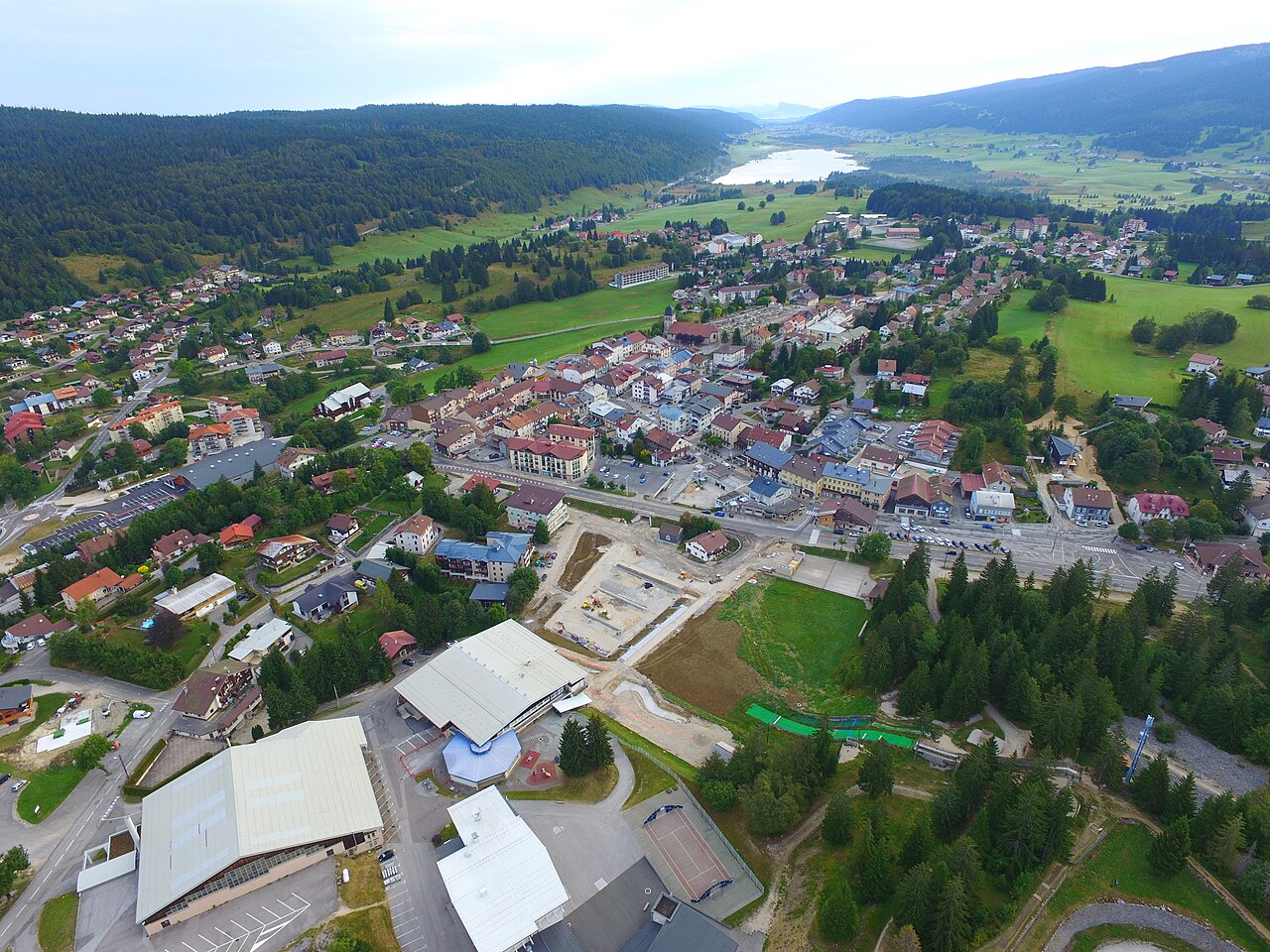 Les Rousses — summer aerial view. Photo: Alexey M.. Archive image; resized.