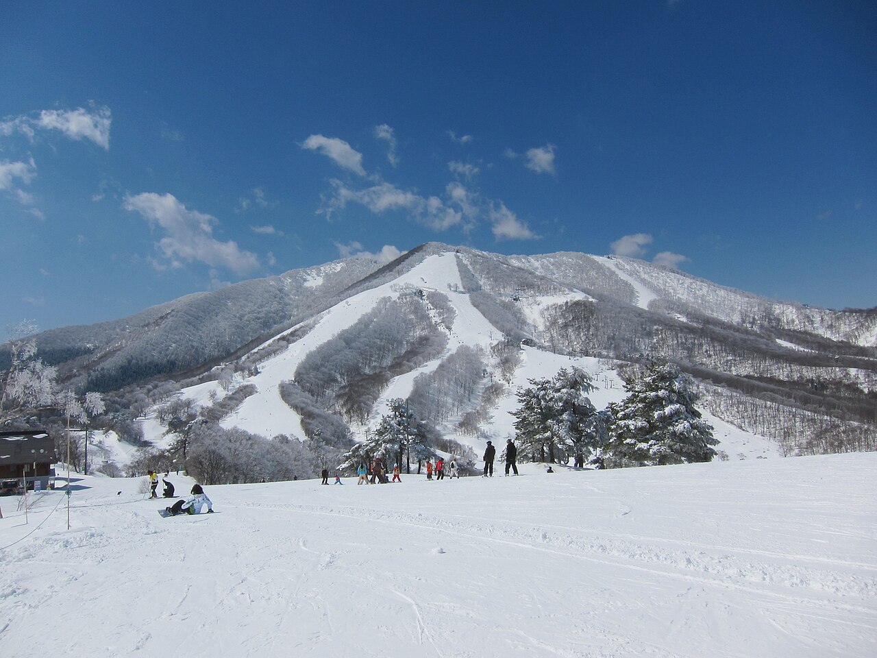 Madarao Kogen Mountain Resort — snowy slopes below Mount Madarao. Photo: takaokun. Archive image; resized.
